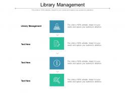Library management ppt powerpoint presentation file outline cpb