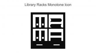 Library Racks Monotone Icon In Powerpoint Pptx Png And Editable Eps Format
