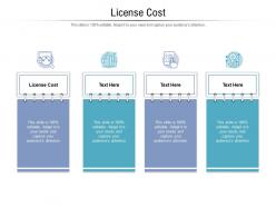 License cost ppt powerpoint presentation file format cpb