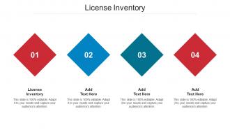 License Inventory Ppt Powerpoint Presentation Infographics Master Slide Cpb