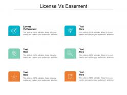 License vs easement ppt powerpoint presentation slides good cpb