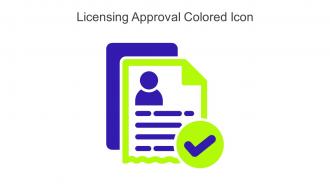 Licensing Approval Colored Icon In Powerpoint Pptx Png And Editable Eps Format