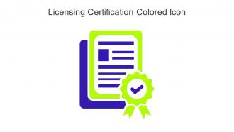 Licensing Certification Colored Icon In Powerpoint Pptx Png And Editable Eps Format