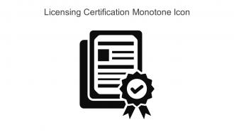 Licensing Certification Monotone Icon In Powerpoint Pptx Png And Editable Eps Format
