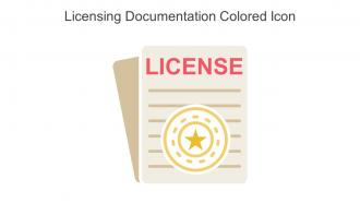 Licensing Documentation Colored Icon In Powerpoint Pptx Png And Editable Eps Format