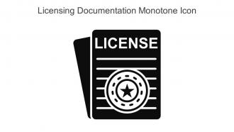 Licensing Documentation Monotone Icon In Powerpoint Pptx Png And Editable Eps Format