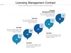 Licensing management contract ppt powerpoint presentation styles show cpb