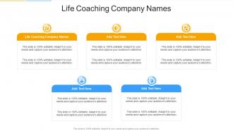 Life Coaching Company Names In Powerpoint And Google Slides Cpb