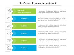 Life cover funeral investment ppt powerpoint presentation summary slide download cpb