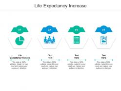 Life expectancy increase ppt powerpoint presentation infographics mockup cpb