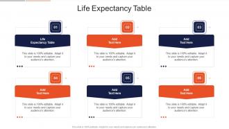 Life Expectancy Table In Powerpoint And Google Slides Cpb