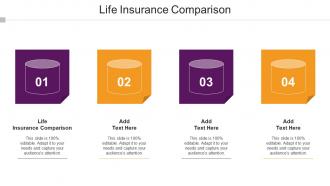Life Insurance Comparison Ppt Powerpoint Presentation Styles Cpb