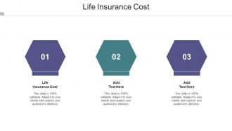 Life Insurance Cost Ppt Powerpoint Presentation Slides Designs Cpb