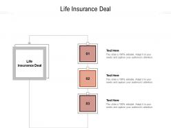 Life insurance deal ppt powerpoint presentation professional pictures cpb
