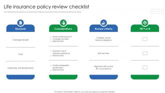 Life Insurance Policy Review Checklist