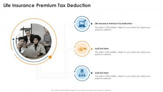 Life Insurance Premium Tax Deduction In Powerpoint And Google Slides Cpb