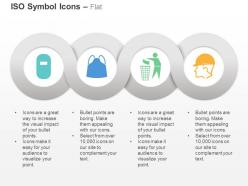 Life jacket garbage bin engineer ppt icons graphics