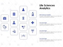 Life Sciences Analytics Ppt Powerpoint Presentation Styles Backgrounds