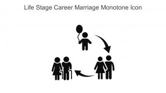 Life Stage Career Marriage Monotone Icon In Powerpoint Pptx Png And Editable Eps Format