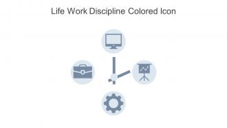 Life Work Discipline Colored Icon In Powerpoint Pptx Png And Editable Eps Format