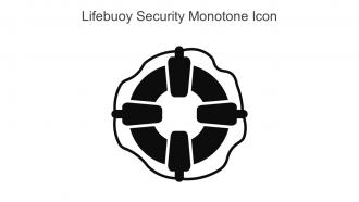 Lifebuoy Security Monotone Icon In Powerpoint Pptx Png And Editable Eps Format