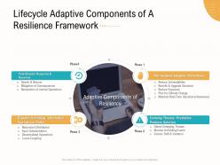 Lifecycle adaptive components of a resilience framework business operations analysis examples ppt structure