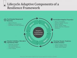 Lifecycle adaptive components of a resilience framework n596 powerpoint presentation graphics