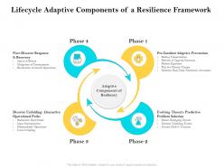 Lifecycle adaptive components of a resilience framework ppt download