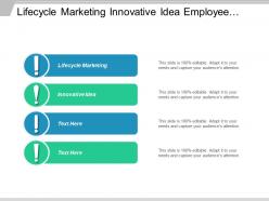 Lifecycle marketing innovative idea employee reference checks automated testing cpb