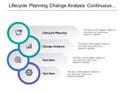 Lifecycle Planning Change Analysis Continuous Process Architecture Definition