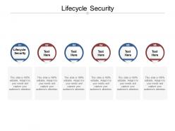 Lifecycle security ppt powerpoint presentation summary cpb