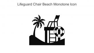 Lifeguard Chair Beach Monotone Icon In Powerpoint Pptx Png And Editable Eps Format