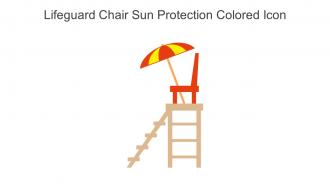 Lifeguard Chair Sun Protection Colored Icon In Powerpoint Pptx Png And Editable Eps Format