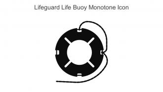 Lifeguard Life Buoy Monotone Icon In Powerpoint Pptx Png And Editable Eps Format