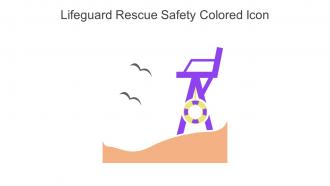 Lifeguard Rescue Safety Colored Icon In Powerpoint Pptx Png And Editable Eps Format