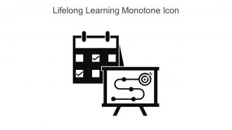Lifelong Learning Monotone Icon In Powerpoint Pptx Png And Editable Eps Format