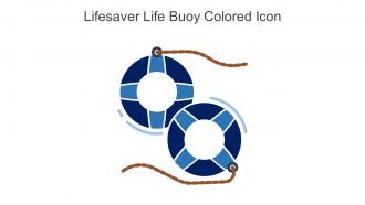Lifesaver Life Buoy Colored Icon In Powerpoint Pptx Png And Editable Eps Format