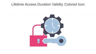 Lifetime Access Duration Validity Colored Icon In Powerpoint Pptx Png And Editable Eps Format
