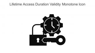 Lifetime Access Duration Validity Monotone Icon In Powerpoint Pptx Png And Editable Eps Format