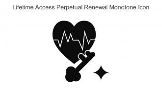 Lifetime Access Perpetual Renewal Monotone Icon In Powerpoint Pptx Png And Editable Eps Format