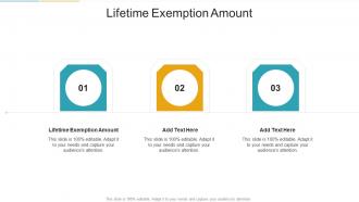 Lifetime Exemption Amount In Powerpoint And Google Slides Cpb