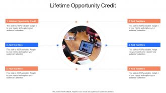 Lifetime Opportunity Credit In Powerpoint And Google Slides Cpb