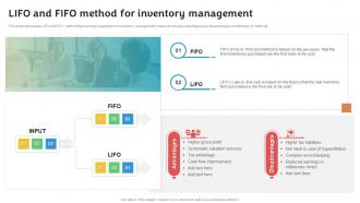LIFO And FIFO Method For Inventory Stock Inventory Procurement And Warehouse