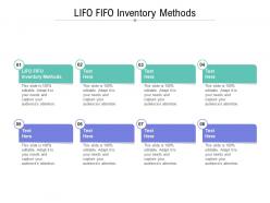 Lifo fifo inventory methods ppt powerpoint presentation professional display cpb