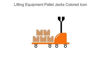 Lifting Equipment Pallet Jacks Colored Icon In Powerpoint Pptx Png And Editable Eps Format
