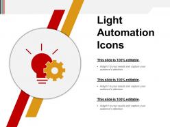 Light automation icons powerpoint slide show