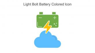Light Bolt Battery Colored Icon In Powerpoint Pptx Png And Editable Eps Format