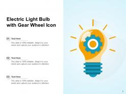 Light Bulb Business Gear Electric Illuminated Incandescent