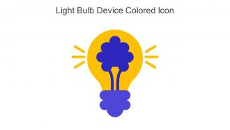 Light Bulb Device Colored Icon In Powerpoint Pptx Png And Editable Eps Format