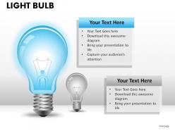 Light bulb powerpoint presentation slides